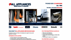 What Allappliances.com.au website looked like in 2019 (4 years ago)