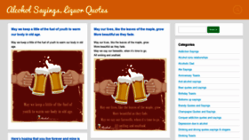 What Alcoholsayings.com website looked like in 2019 (4 years ago)