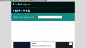 What Afschakelplan.be website looked like in 2019 (4 years ago)