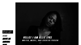What Allielyke.com website looked like in 2019 (4 years ago)