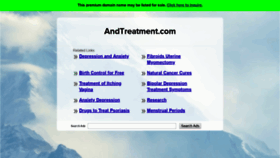 What Andtreatment.com website looked like in 2019 (4 years ago)