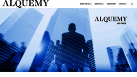 What Alquemy.com website looked like in 2019 (4 years ago)