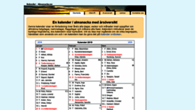What Almanacka.eu website looked like in 2019 (4 years ago)