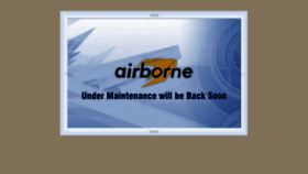 What Airborne.ae website looked like in 2019 (6 years ago)