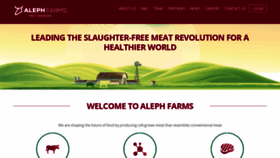What Aleph-farms.com website looked like in 2019 (4 years ago)