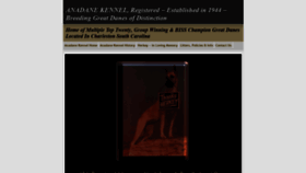 What Anadanekennel.com website looked like in 2019 (4 years ago)