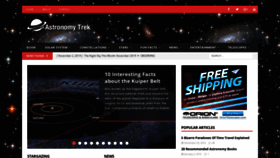 What Astronomytrek.com website looked like in 2019 (4 years ago)