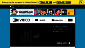 What Adventuretime.com website looked like in 2019 (4 years ago)