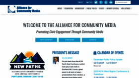 What Allcommunitymedia.org website looked like in 2019 (4 years ago)