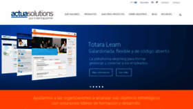 What Actuasolutions.com website looked like in 2019 (4 years ago)