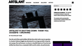 What Artslant.com website looked like in 2019 (4 years ago)
