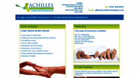What Achilleschiropody.co.uk website looked like in 2019 (4 years ago)
