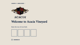 What Acaciavineyard.com website looked like in 2019 (4 years ago)