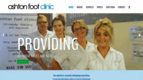 What Ashtonfootclinic.co.uk website looked like in 2019 (4 years ago)