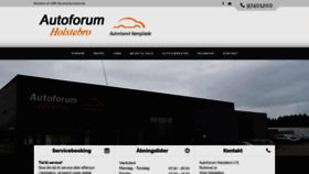 What Autoforumholstebro.dk website looked like in 2019 (4 years ago)
