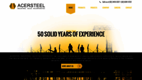 What Acersteel.net website looked like in 2019 (4 years ago)