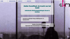 What Atelierkunstmaat.nl website looked like in 2019 (4 years ago)