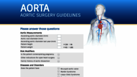 What Aorticsurgeryguidelines.com website looked like in 2019 (4 years ago)