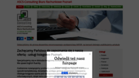 What Ascs-consulting.pl website looked like in 2019 (4 years ago)