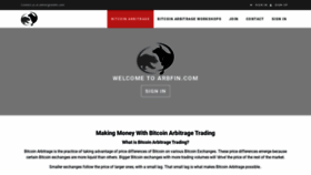 What Arbfin.com website looked like in 2019 (4 years ago)