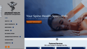 What Abundant-health-chiropractic.com website looked like in 2019 (4 years ago)