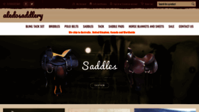 What Aledosaddlery.com website looked like in 2019 (4 years ago)