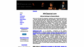 What Africlassical.com website looked like in 2019 (4 years ago)