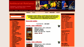 What Antikvariat-reklama.cz website looked like in 2019 (4 years ago)
