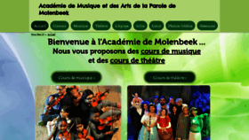 What Academiemolenbeek.com website looked like in 2019 (4 years ago)