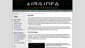 What Airainfo.org website looked like in 2019 (4 years ago)
