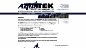 What Aquateksystems.com website looked like in 2019 (4 years ago)