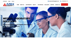 What Apexscientific.in website looked like in 2019 (6 years ago)