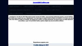 What Asesoriadecreditos.com website looked like in 2019 (4 years ago)