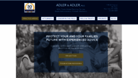 What Adlerandadler.com website looked like in 2019 (4 years ago)
