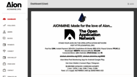 What Aionmine.org website looked like in 2019 (4 years ago)