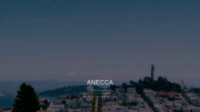 What Anecca.com website looked like in 2019 (4 years ago)