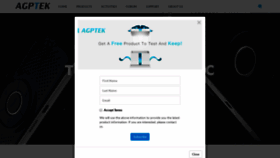 What Agptek.com website looked like in 2019 (4 years ago)