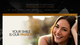 What Applewooddentistry.com website looked like in 2019 (4 years ago)