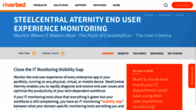 What Aternity.com website looked like in 2019 (4 years ago)