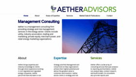 What Aetheradvisors.com website looked like in 2019 (4 years ago)