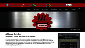 What Aaautorecyclers.com website looked like in 2019 (4 years ago)