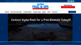 What Alphapools.com website looked like in 2019 (4 years ago)