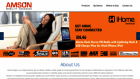 What Amson.in website looked like in 2019 (6 years ago)