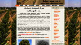 What Arbia.cz website looked like in 2019 (4 years ago)