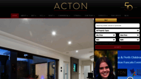 What Acton.com.au website looked like in 2019 (4 years ago)