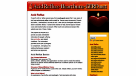 What Acidreflux-heartburn-gerd.net website looked like in 2019 (4 years ago)