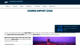 What Airport-zagreb.com website looked like in 2019 (4 years ago)