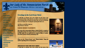 What Annunciationparishabq.org website looked like in 2019 (4 years ago)