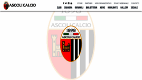What Ascolicalcio1898.it website looked like in 2019 (4 years ago)