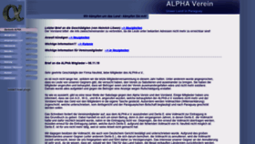 What Alpha-verein.de website looked like in 2019 (4 years ago)
